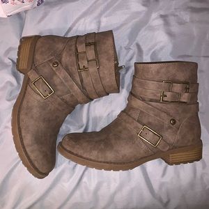 Brown booties